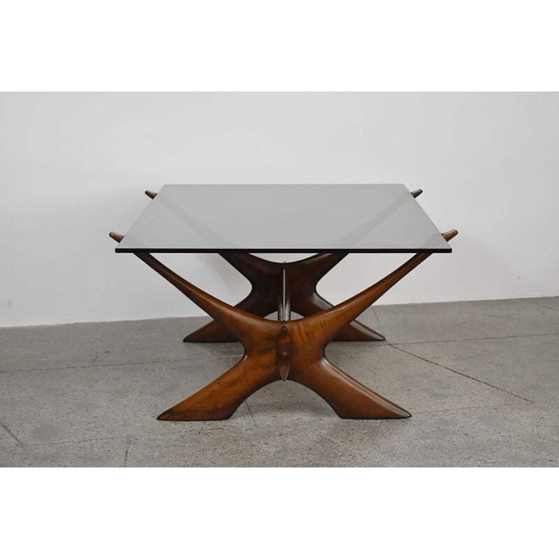 Vintage Condor coffee table by Fredrik Schriever-Abeln for Örebro Glas, 1960s