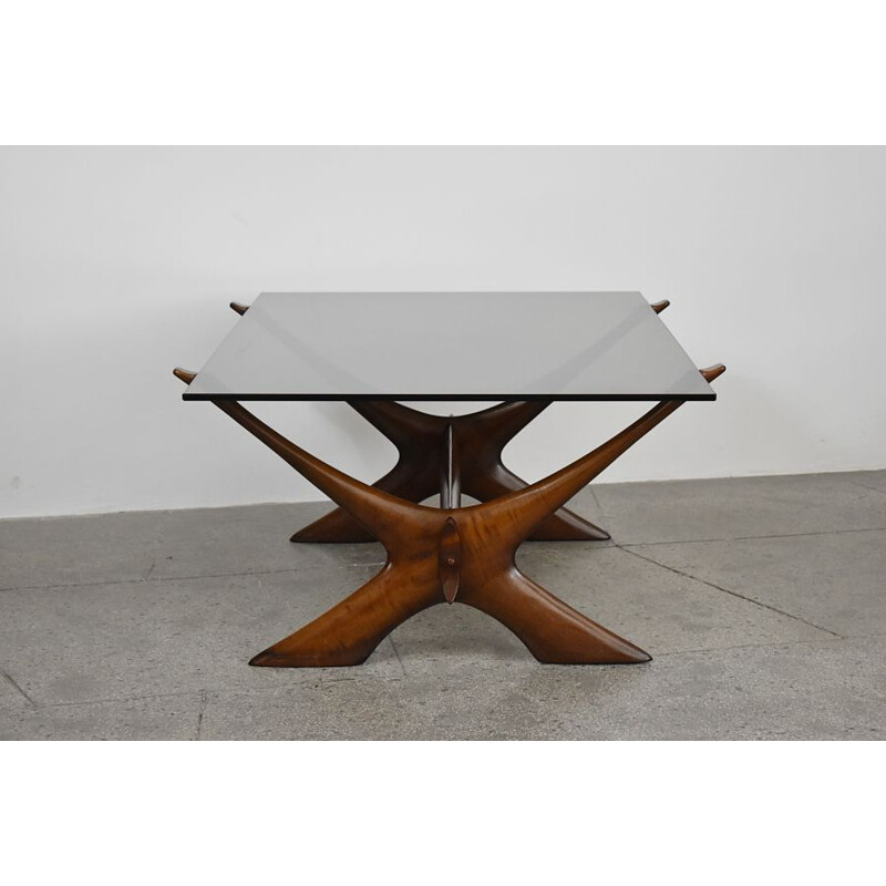 Vintage Condor coffee table by Fredrik Schriever-Abeln for Örebro Glas, 1960s