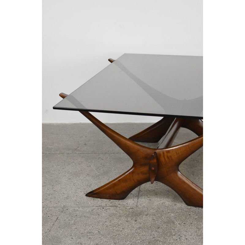 Vintage Condor coffee table by Fredrik Schriever-Abeln for Örebro Glas, 1960s