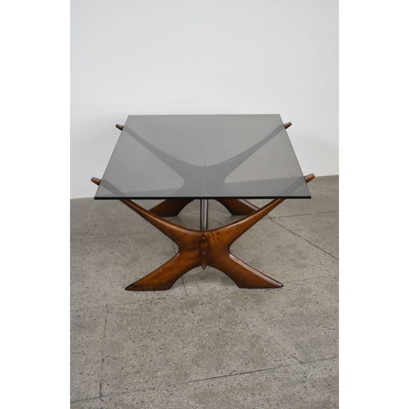 Vintage Condor coffee table by Fredrik Schriever-Abeln for Örebro Glas, 1960s