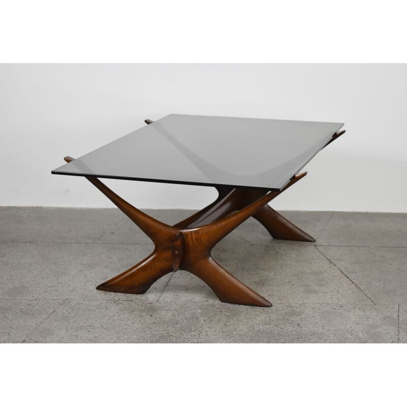 Vintage Condor coffee table by Fredrik Schriever-Abeln for Örebro Glas, 1960s