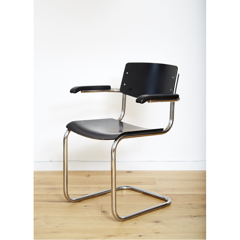 Sedia a sbalzo vintage S43f di Mart Stam per Thonet