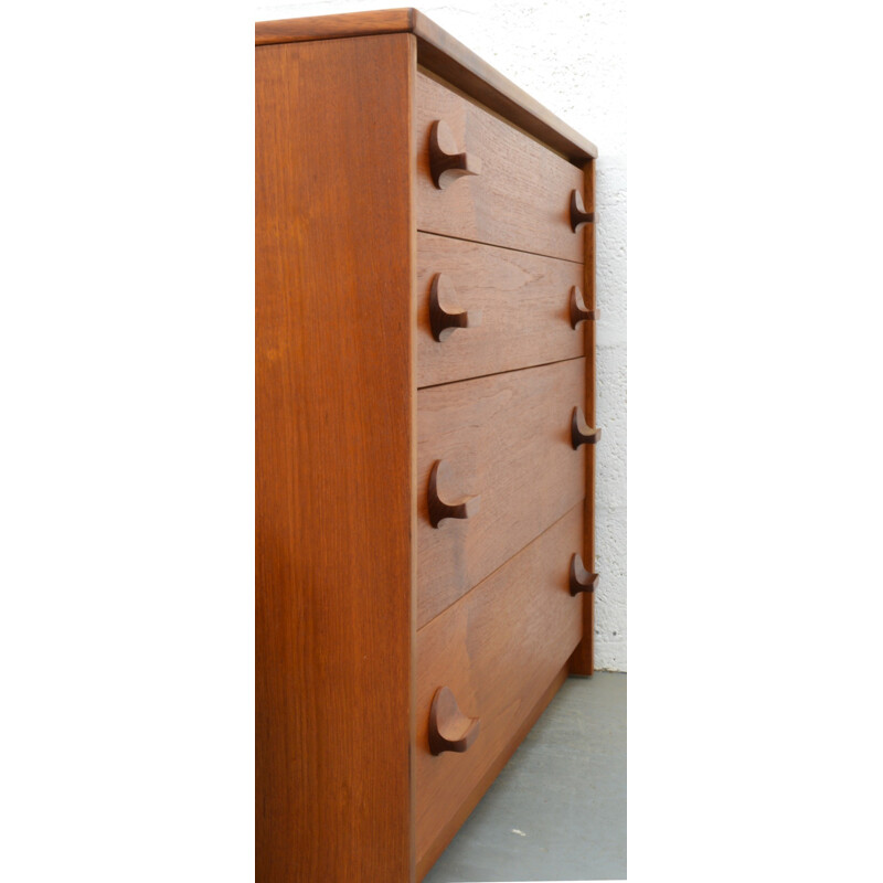 Stag mid-century teak chest of drawers - 1960s