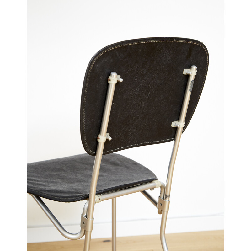 Chaise empilable Aluflex vintage par Armin Wirth pour Ph. Zieringer Ag