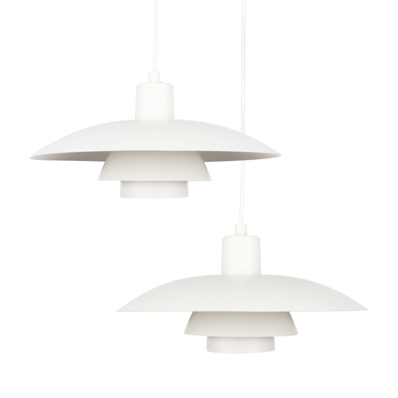 Pair of vintage Ph 43 pendant lamps by Poul Henningsen for Louis Poulsen, Denmark 1966