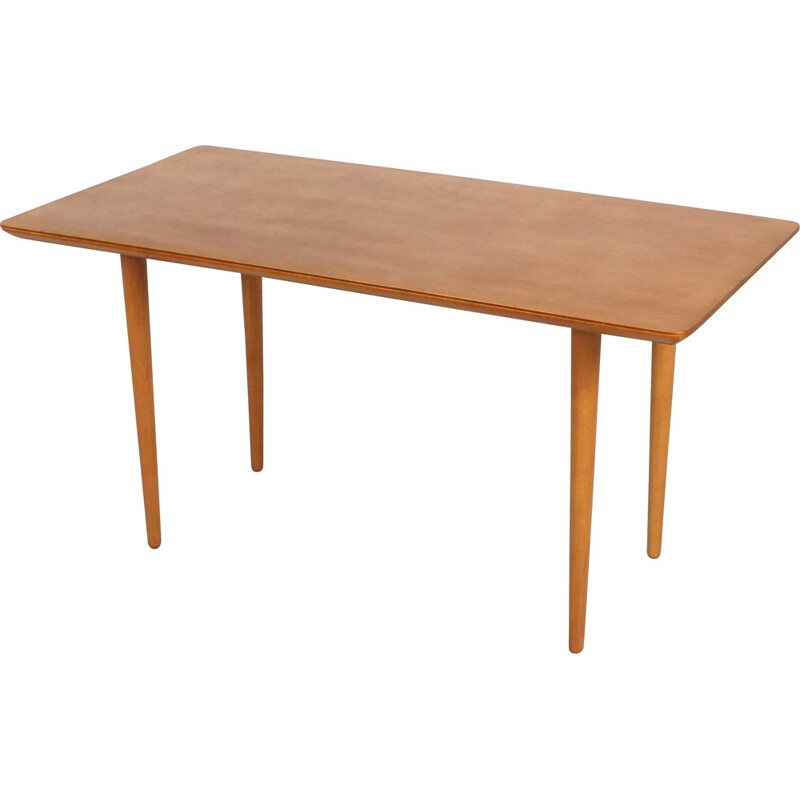 Italian coffee table in beech wood - 1960s