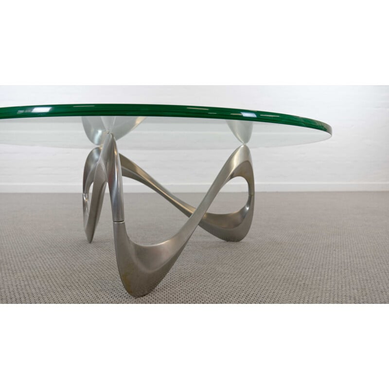 Table basse vintage Snake par Knut Hesterberg pour Ronald Schmitt