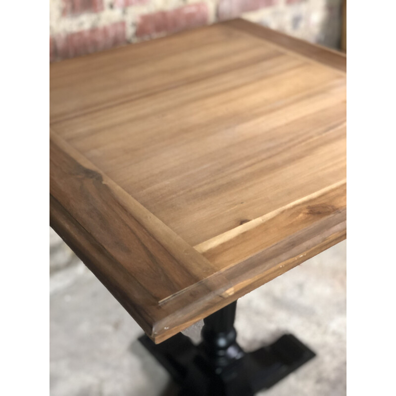 Mesa auxiliar de madera vintage para bistró