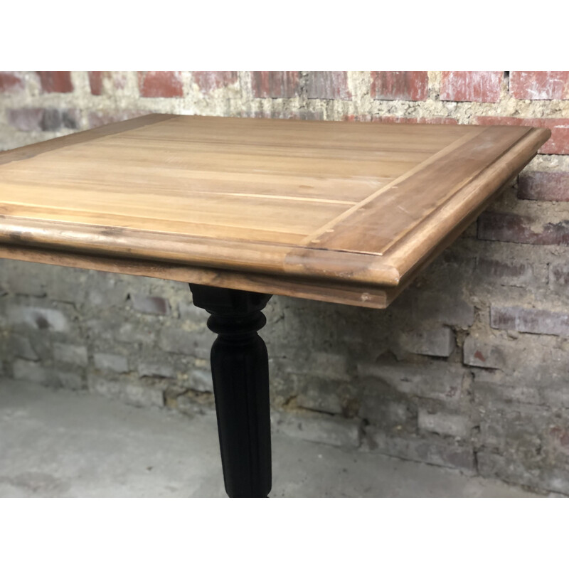 Mesa auxiliar de madera vintage para bistró
