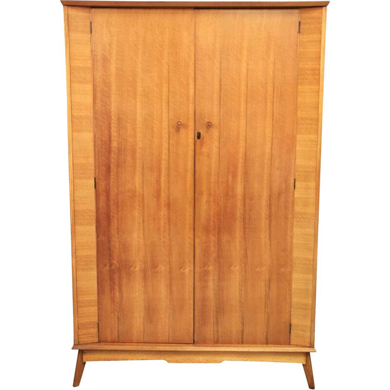 British mid century walnut cabinet by Alfred Cox for Maples, 1950s