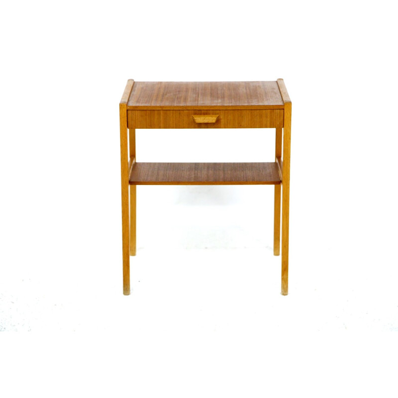 Vintage teak bedside table, Sweden 1960