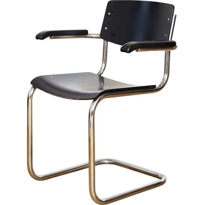 Vintage-Freischwinger S43f von Mart Stam für Thonet