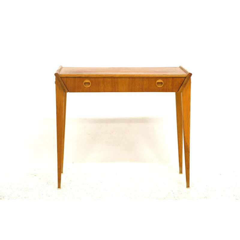 Vintage teak and oakwood console, Sweden 1960