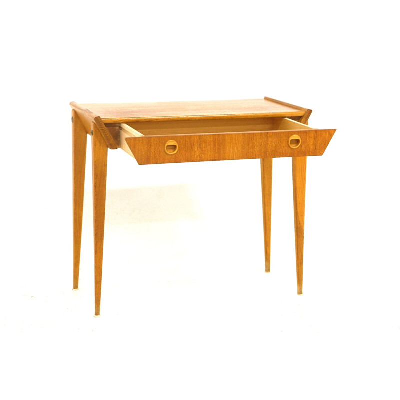 Vintage teak and oakwood console, Sweden 1960