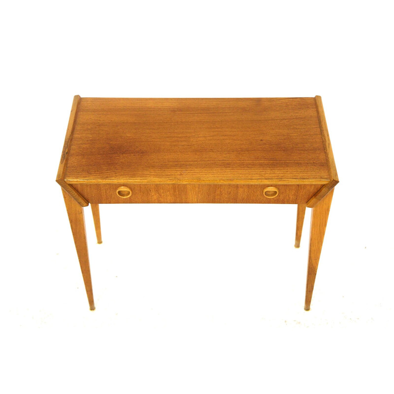 Vintage teak and oakwood console, Sweden 1960