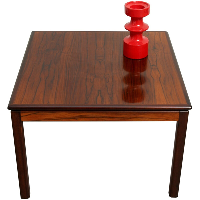 Square Bruksbo Norway coffee table in rosewood - 1960s