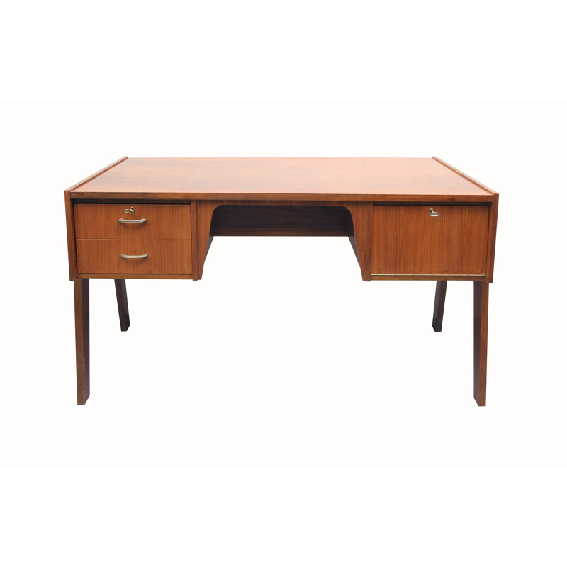 Vintage walnut desk, 1950