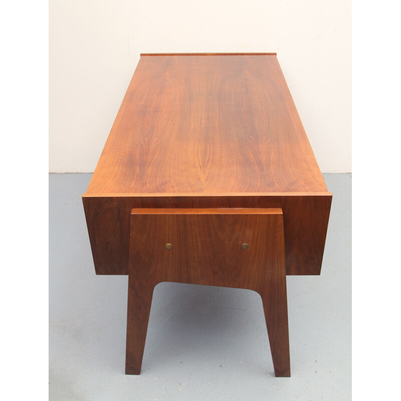 Vintage walnut desk, 1950