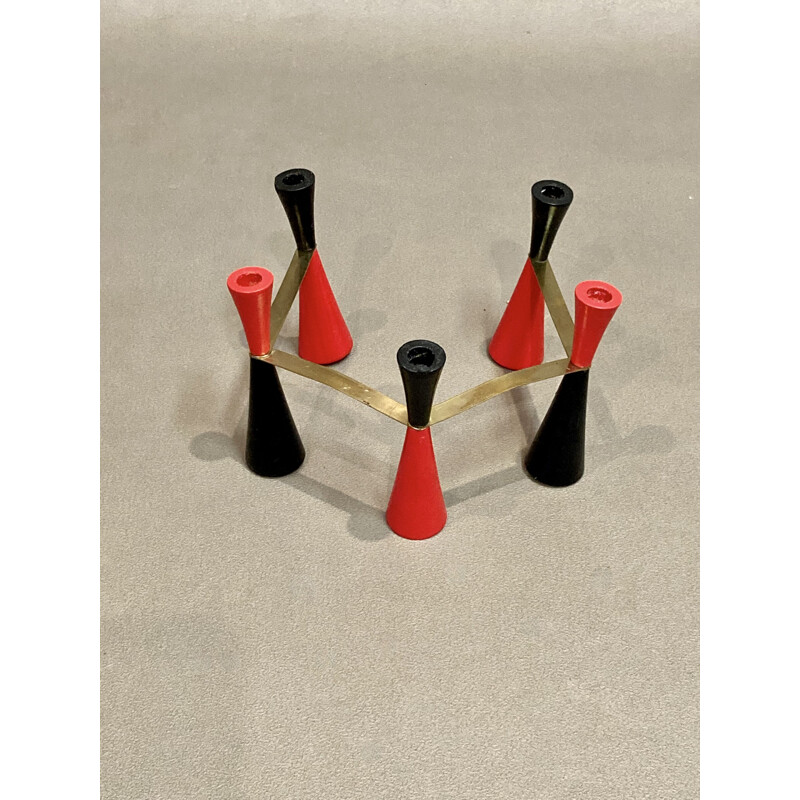 Scandinavian vintage modular candlestick, 1950