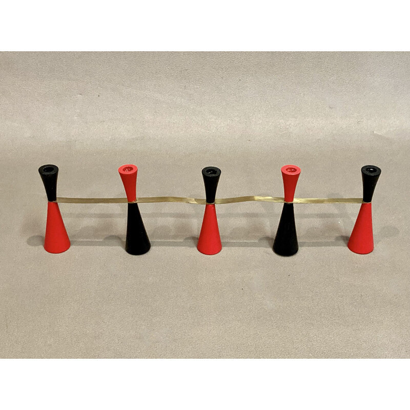 Scandinavian vintage modular candlestick, 1950