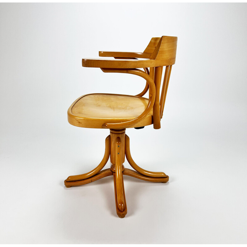 Vintage bentwood office chair by Zpm Radomsko, 1950