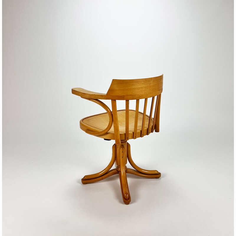 Vintage bentwood office chair by Zpm Radomsko, 1950