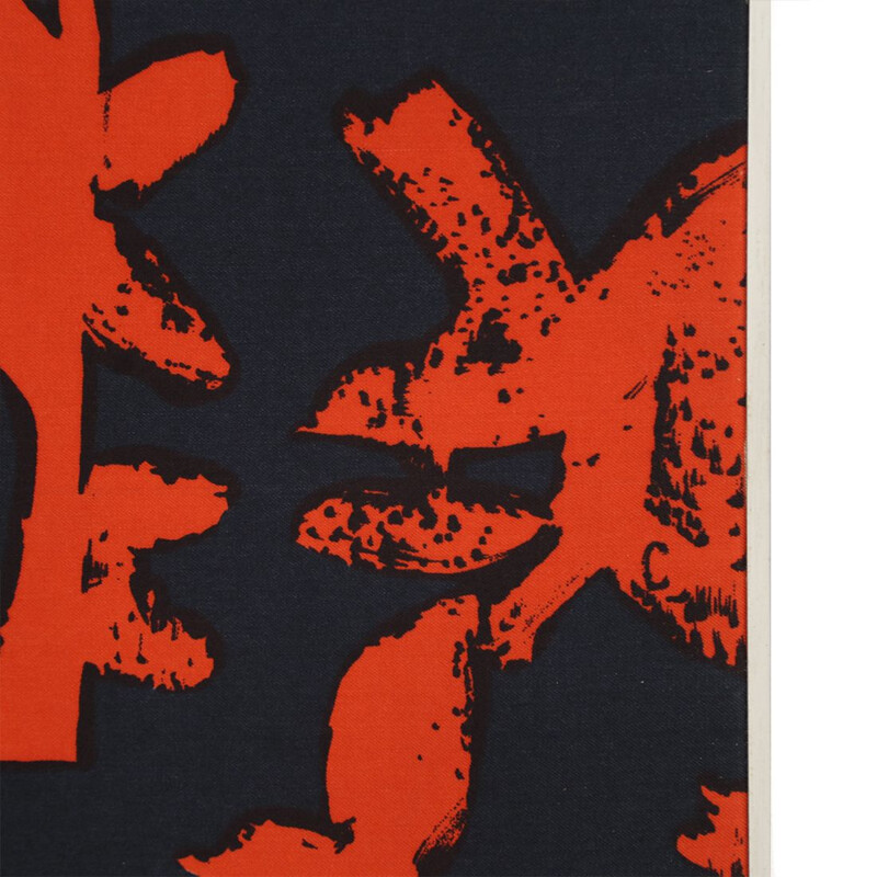 Foulard encadré vintage van Giuseppe Capogrossi voor de Galleria del Cavallino, 1960