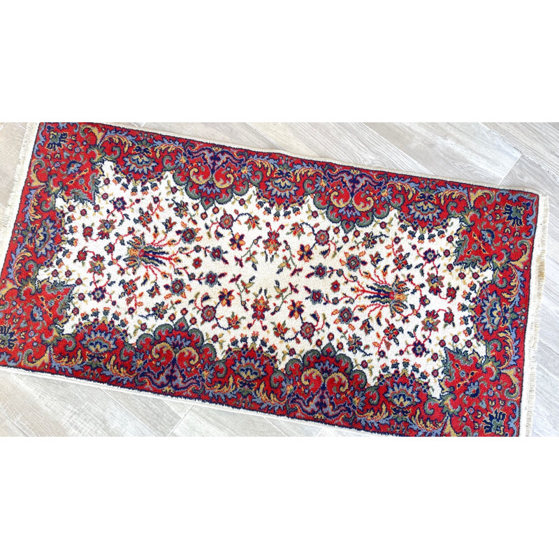 Vintage beige Persian rug