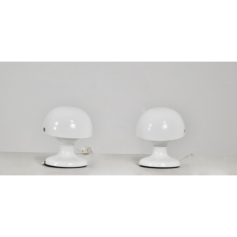 Pair of vintage Jucker 147 table lamps by Tobia and Afra Scarpa for Flos, 1960