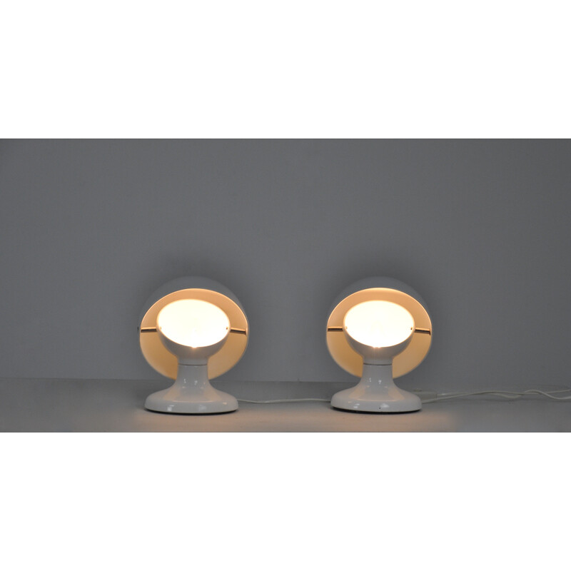 Pair of vintage Jucker 147 table lamps by Tobia and Afra Scarpa for Flos, 1960