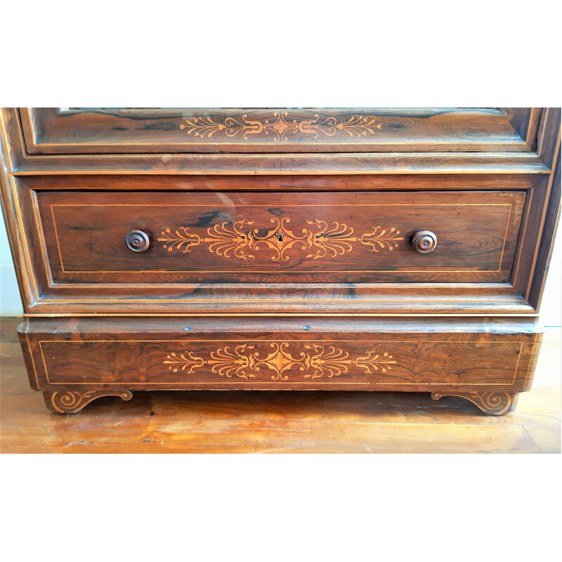 Vintage bookcase in rosewood veneer