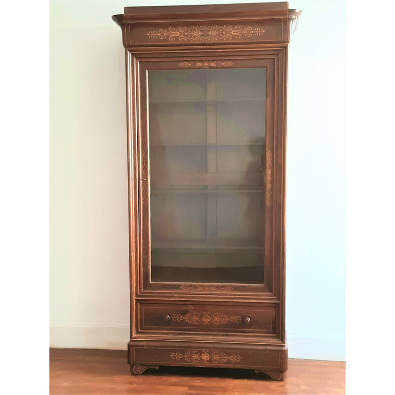 Vintage bookcase in rosewood veneer