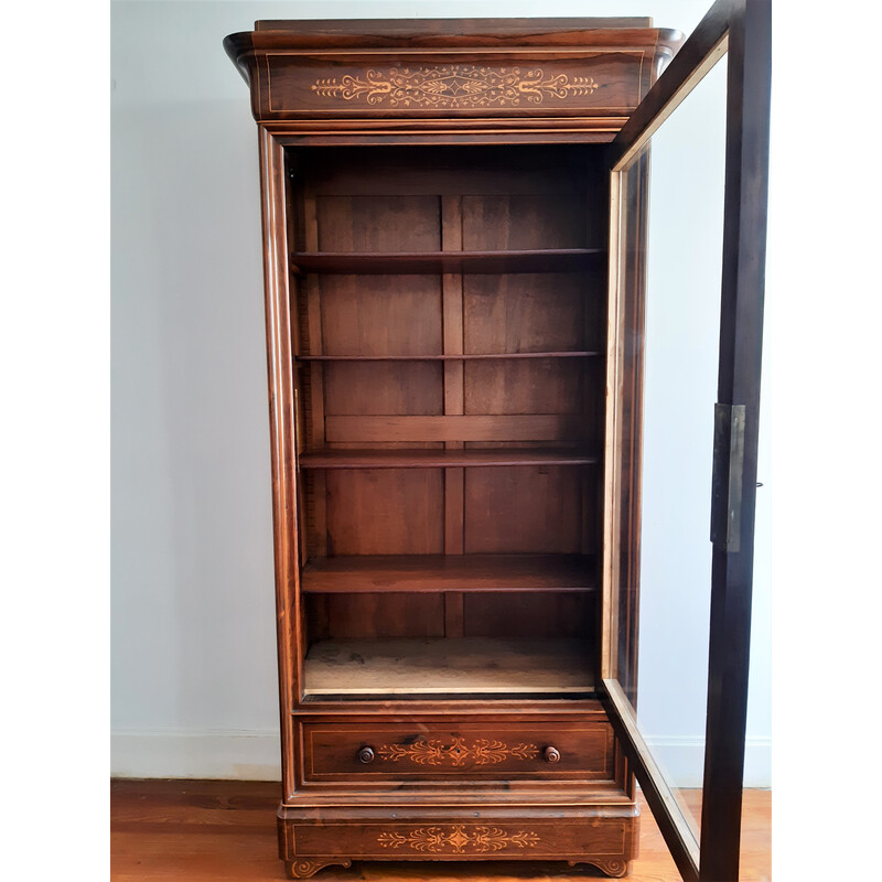 Vintage bookcase in rosewood veneer