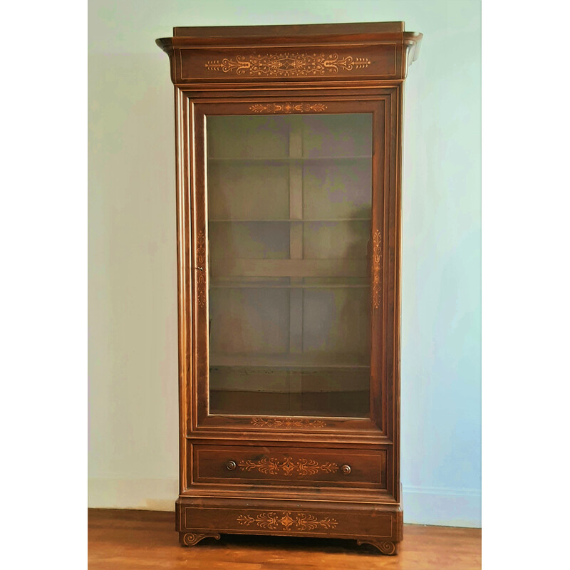 Vintage bookcase in rosewood veneer