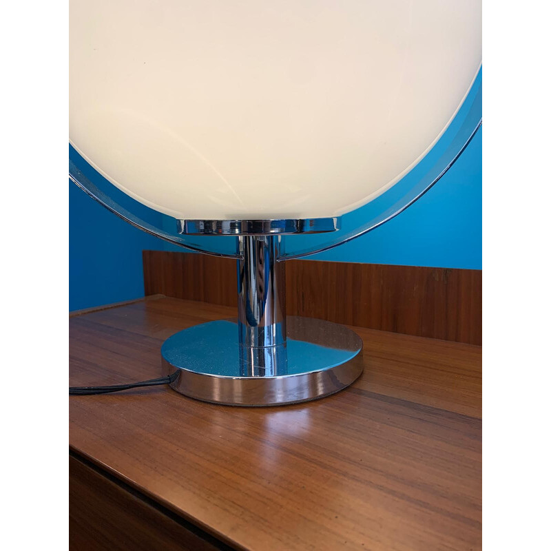 Lampe globe vintage en verre soufflé par Carlo Nason, 1970