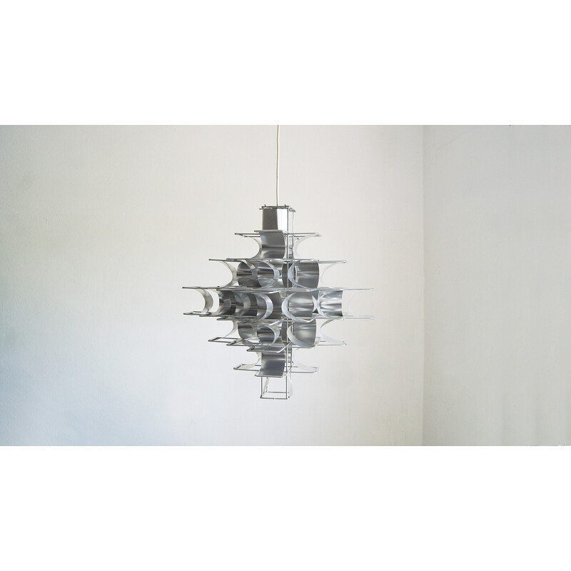 Vintage Cassiope pendant lamp by Max Sauze for Max Sauze Studio, France 1969