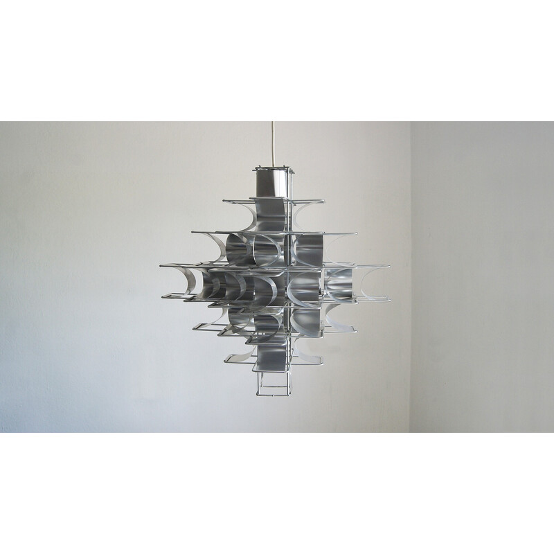 Cassiope vintage hanglamp van Max Sauze voor Max Sauze Studio, Frankrijk 1969