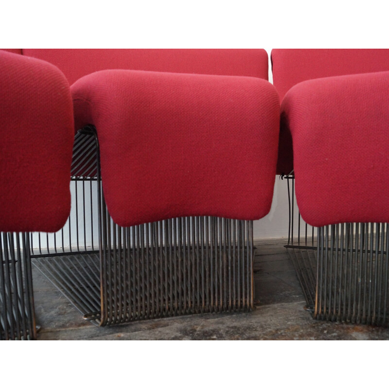 Fritz Hansen magenta "pantonova" sofa, Verner PANTON - 1970s