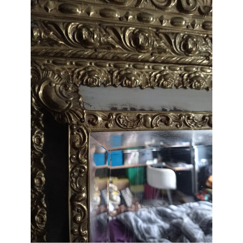 Vintage Napoleon III glazed mirror