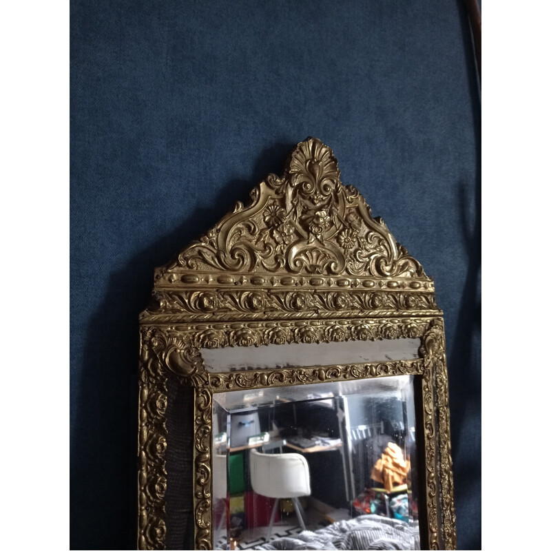 Espelho com contas Vintage Napoleon III