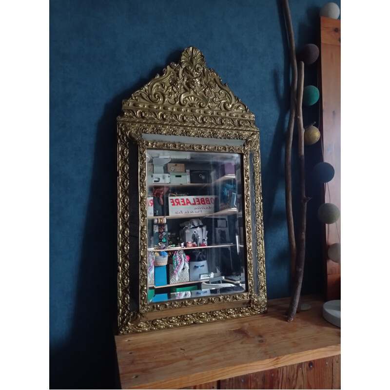 Vintage Napoleon III glazed mirror