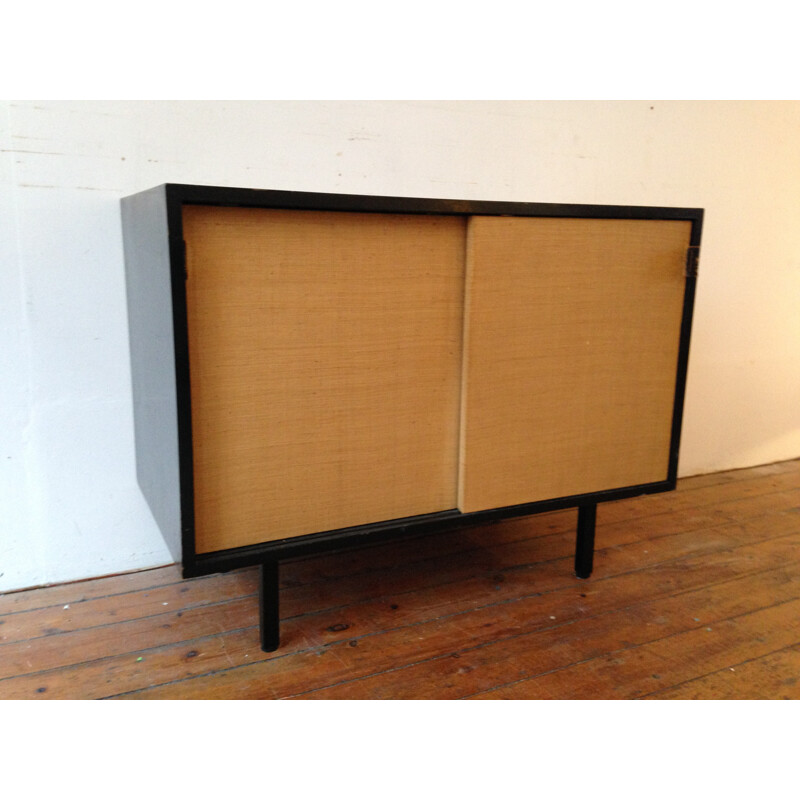 Sideboard in raffia, Florence KNOLL - 1950s