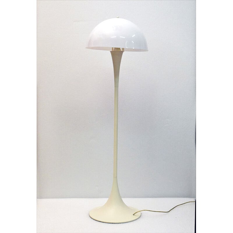 Italienische Vintage-Stehlampe aus Plexiglas und Aluminium, 1970