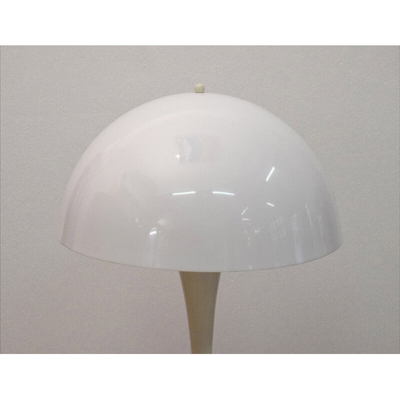 Italiaanse vintage vloerlamp van plexiglas en aluminium, jaren 1970