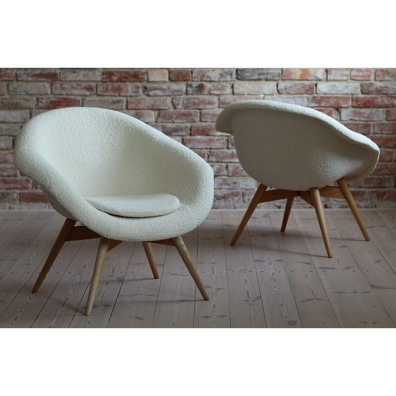 Pair of vintage armchairs by Miroslav Navrátil, Czech Republic 1950s