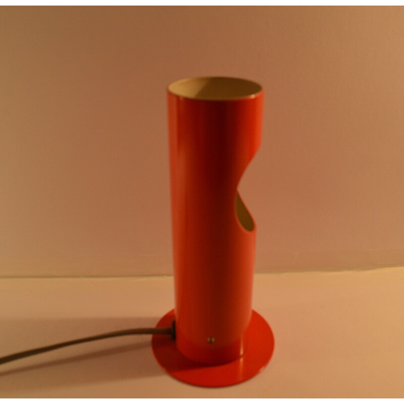 Napako mid-century red table lamp, Josef HURKA - 1950s