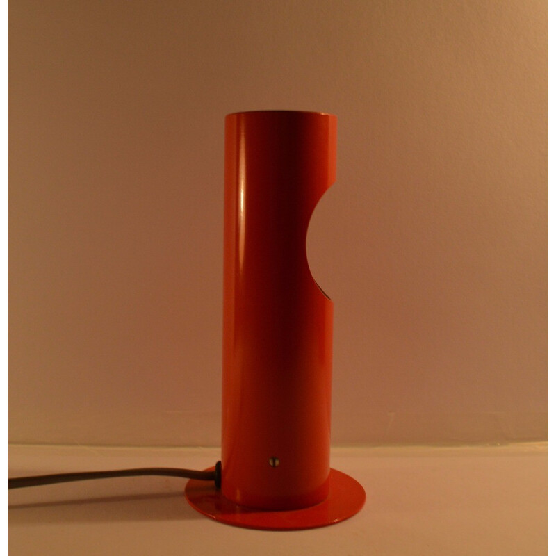 Lampe de table rouge vintage Napako, Josef HURKA - 1950