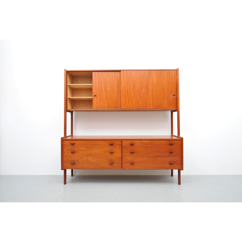 Vintage Ry20 teak highboard by Hans Wegner for Ry Møbler