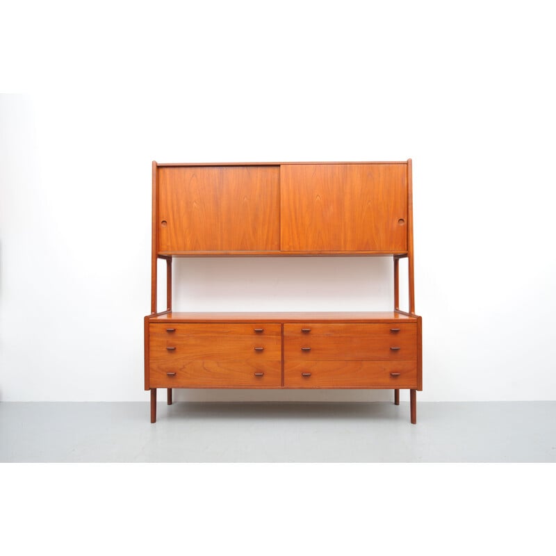 Vintage Ry20 teak highboard by Hans Wegner for Ry Møbler