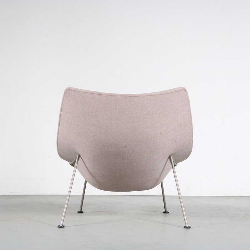 Vintage "Oyster" armchair and ottoman by Pierre Paulin for Artifort, Netherlands 1950